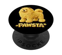 Chow Chow Spaghetti Fideos Comida Italiana Cachorro Am PopSockets PopGrip Adhesivo