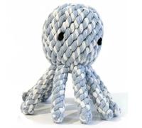 Chowabunga Ollie The Octopus - Juguete resistente hecho a mano de cuerda de algodón ecológico para perro, pulpo con tintes naturales y no tóxicos, juguete de pulpo para perros masticadores agresivos