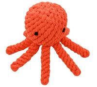 Chowabunga Ollie The Octopus - Juguete resistente hecho a mano de cuerda de algodón ecológico para perro, pulpo con tintes naturales y no tóxicos, juguete de pulpo para perros masticadores agresivos
