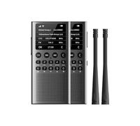 CHOYONG WT2 Walkie Talkie de Red, Radio Bidireccional de Largo Alcance con Recepción FM/Am/SW, Comunicación POC por WiFi/4G, Búsqueda por Voz GPT, Batería Recargable de 2500mAh, Negro