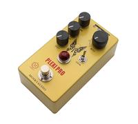 CHOYUE Pedal de distorsión de Guitarra Pedal de Efectos de Guitarra eléctrica Control de Volumen/Tono/distorsión True Bypass Carcasa de Metal DC 9V 6,35 mm Interfaz de Entrada/Salida Mini efector