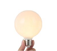 Chrasy G80 Bombilla Edison Vintage 5W LED Retro Decorativa Bombillas Lamparas Blanco Cálido 2700K E27 Material de Vidrio Esmerilado Lámpara Bulbo No Regulable - 1 Unidade (Blanco Cálido)