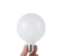 Chrasy G80 Bombilla Edison Vintage 5W LED Retro Decorativa Bombillas Lamparas Blanco Cálido 6000K E27 Material de Vidrio Esmerilado Lámpara Bulbo No Regulable - 1 Unidade (Blanco Frio)