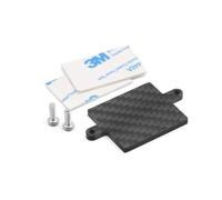 CHRCOED ESC - Placa de montaje para Tamiya 1/10 RC Car TT-02, fibra de carbono estilo base decorativa, piezas de actualización, soporte de controlador de velocidad electrónico ligero