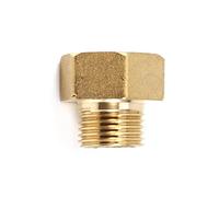 Chrees 1 adaptador reductor de latón para tubo de agua hexagonal de 1/2 BSPT rosca macho y 3/4 BSPT puertos de color hembra de 3/4 macho a /2 pulgadas, reductor de hilo de 7 x 7 x 7 cm