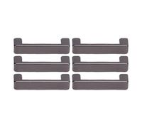 Chrees 20 hebillas de metal para puentes de arco, instalación estable para piel sintética, cinturones, bolsos, carteras, con tornillos de PH, 20 unidades, gris, #513