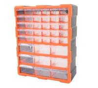 Chrees 39 Gabinete mágico para piezas pequeñas cajones transparentes material de PVC montado en la pared piezas de plástico almacenamiento hardware aula u oficina suministros cuentas artesanales