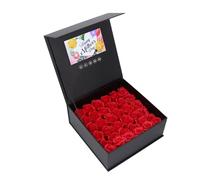 Chrees 720p HD Video Rose Present Box con altavoz para boda, marketing, aniversario