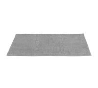 Chrees Alfombra Premium de Chenilla Gris Plateado para Cocina y Dormitorio, para Masaje de Pies Suave y Absorbente, 19,7 X 55,1 Pulgadas