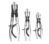 Chrees Alicates para Pellizco de Manguera, Juego de 3 Piezas Alicates de Abrazadera de Bloqueo Automático de Acero Al Carbono 8 in 10 in 12 para Mangueras de 18 Mm 20 Mm 32, con