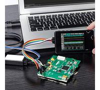 Chrees Analizador Lógico Digital Portátil Pantalla TFT LCD Analizador Lógico Pantalla LCD Sonda Lógica 4 Canales 100 MHz SPI I2C PWM TFT de 2,8 Pulgadas para Electrón