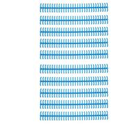 Chrees Bobinas de Tiras de de Encuadernación de 30 Agujeros de Larga Duración para una Fácil Compilación de Documentos para Profesores (Azul)