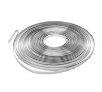 Chrees Cinta de precinto de acero inoxidable 304, 1/2 pulgadas de ancho, 0,02 pulgadas de espesor, 100 pies de longitud, adecuada para cargas pesadas, industria y transporte marítimo