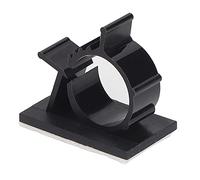 Chrees Clips de Cable Ajustables de Nailon Adhesivo para Gestión de Cables, 100 Unidades, Color Negro, para Habitación y Lugar de Trabajo (YX-1316)