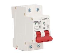 Chrees Disyuntor de circuito de CC con protección contra cortocircuitos, modular con carril DIN, 2P, 1000 V, 25 A