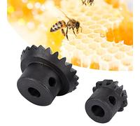 Chrees Equipo Extractor de Apicultura de 2 Piezas, Herramienta de Apicultor de Acero Negro, Fácil de Instalar para Máquina de Miel, con Material Duradero Resistente a la Corrosión