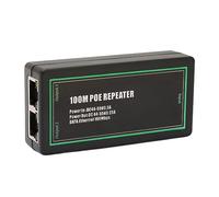 Chrees Extensor Gigabit PoE para Cámaras IP, Repetidor de Señal Plug and | Material ABC, Diseño Compacto, Transmisión HD Estable, un Cable Alimenta Dos Dispositivos