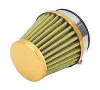 Chrees Filtro de Aire, Filtro de Inducción de Aire Universal de Calibre Pesado de 50 Mm con Material Premium para Motocicleta Todoterreno ATV Quad Dirt Pit Bike (Oro)