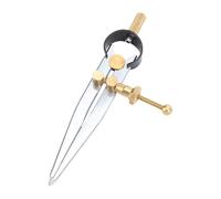 Chrees Herramienta de Brújula de Dibujo de Acero Bloqueable de 4 Pulgadas, Pinza Divisora de Ala de Resorte para Carpintería, Dibujo Geométrico Metalúrgico