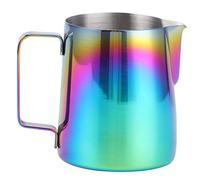 Chrees Jarra de café Colorida Precisa de 350 Ml para Hacer Latte Art con Escala, Taza para Espumar Leche que No Gotea para Cafeterías Caseras, Acero Inoxidable 304, 6,5 Cm/2,6 Pulgadas X 7,5 Cm/3