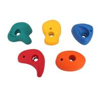 Chrees Juego de 5 Agarraderas de Pared de Resina de Formas Diversas para Escalada en Roca para Las Habilidades Motoras de los Niños