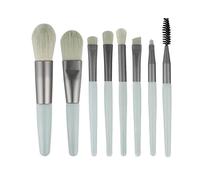 Chrees Juego de brochas de maquillaje profesionales portátiles, cilios suaves, fáciles de usar para mujeres, con bolsa de almacenamiento para maquillaje de ojos, juego de 8 brochas de maquillaje