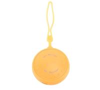 Chrees Juguete antiestrés portátil, mini alivio de ansiedad, vibración, recargable, con luces respiratorias de 265 colores, motor portátil silencioso para adultos y niños (naranja)