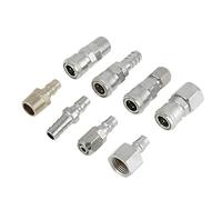 Chrees Kit -P mplificador de Aire 8 Piezas BS Manguera Compresor de Aire Neumática Acoplador Rápido Conector Enchufe Conector 15 x 10 x 7