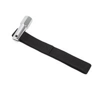 Chrees Llave de cinta de filtro de aceite con cinturón de nailon, llave de cinta de filtro de aceite de acero cromado, adecuada para tamaños menores de 120 mm, para mantenimiento industrial y