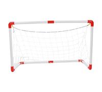 Chrees Mini Juego de Portería de Fútbol 4 en 1, Juguete Deportivo de Regalo para Niños, Fácil Instalación, Juego de Fútbol para Interiores y Exteriores