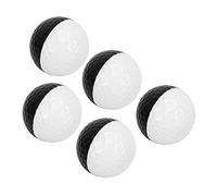 Chrees Pelota de Práctica de Golf, Pelota de Entrenamiento de Golf de Doble Capa de 2 Colores con Núcleo Elástico Suave para Putt Interior y Exterior, Gimnasio en Casa Hotel (En Blanco y Negro)