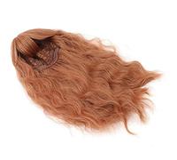 Chrees Peluca Larga Ondulada Dorada, Pelo Sintético Resistente Al Calor con Diadema Ajustable para Fiestas de Disfraces, Bodas de Halloween