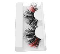 Chrees Pestañas postizas de colores, delgadas, rendimiento ligero para el escenario, 0,98 pulgadas, pestañas artificiales coloridas para ojos más brillantes (752C-2C)