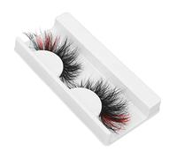 Chrees Pestañas postizas finas de colores, rendimiento ligero para escenario, 0,98 pulgadas, pestañas artificiales coloridas para ojos más brillantes (182A-2C)