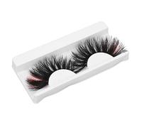 Chrees Pestañas postizas finas de colores, rendimiento ligero para escenario, 0,98 pulgadas, pestañas artificiales coloridas para ojos más brillantes (112A-2C)