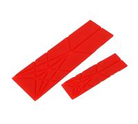 Chrees Polygons - Juego de cucharas medidoras magnéticas plegables 3 en 1 para cocinas grandes y pequeñas, material PP (rojo)