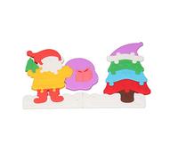Chrees Puzles educativos de silicona suave para niños, diseño de carne de Navidad divertida para aprender y jugar de forma divertida