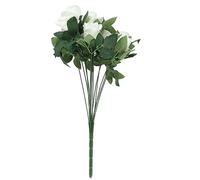 Chrees Ramo de rosas de embarazo sedosas, rosas falsas reales con un tronco largo para decoración de fiestas, decoración del hogar, rosas de artistas de bodas, adecuadas para el día de San Valentín