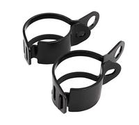Chrees Soporte para intermitentes de motocicleta, soporte para curvas, 30 - 43 mm, abrazadera de gatillo, color negro HNH