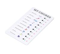 Chrees Tabla de Tareas para Niños, Tablero de Mensajes Desmontable para Organizar Tareas Diarias, Lista de Portátil de PVC para el Hogar y la Oficina (MIS)