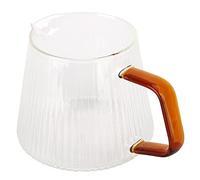 Chrees Taza de café Transparente, Elegante, Ligera, Antiescaldadura, para Cafetería, 1 Taza de café (350ml)