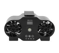 Chrees Ventilador de cinturón de cuerpo tragable, ventilador USB de manos y cintura, recargable con cordón para verano al aire , 10 metros por segundo, soplado de aire (20000 mAh)