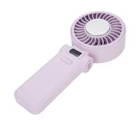 Chrees Ventilador de Mano Ventilador Portátil con Pantalla Digital de Refrigeración Personal Refrigeración por Semiconductores de 5 Velocidades Funcionamiento Silencios (Violeta)