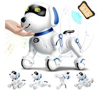 Chridark Juguete robot de control remoto para niños de 5 a 7 años, perro robot inteligente, juguetes interactivos para caminar y hablar, regalos