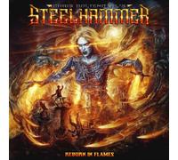 Chris Bohltendahl's Steelhammer – Reborn in Flames – Vinilo amarillo/naranja/negro