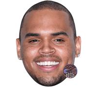 Chris Brown (Smile) Big Head. Máscara más grande que la vida.