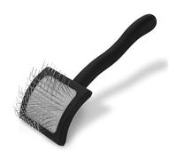 Chris Christensen Baby K - Cepillo para perros para peinar perros, novio como un profesional, estilo desenredante de pelusas, ahorra tiempo de energía, negro, pequeño