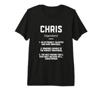 Chris Definition Funny Talented Great Cosplay Christophers Camiseta Premium