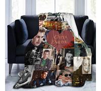 Chris Evans - Manta suave y acogedora de franela para sofá, cama, sala de estar, multicolor para niños