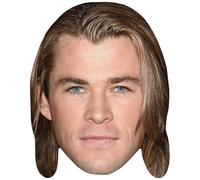 Chris Hemsworth (Long Hair) Big Head. Máscara más grande que la vida.